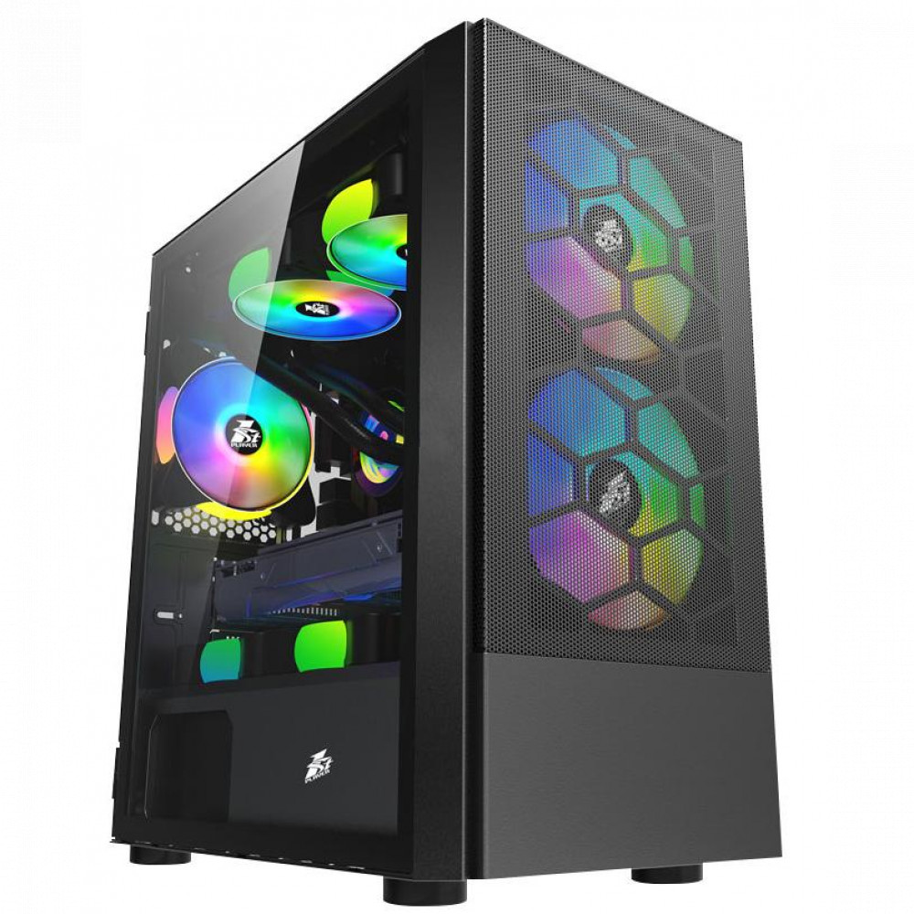 Корпус 1STPLAYER X4 M Black X4-M-BK-2F7-14-1F7 Mini-Tower — фото товара