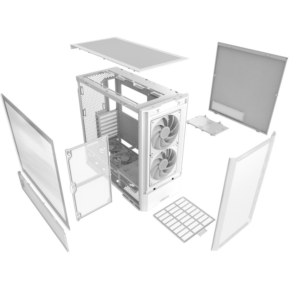Корпус Lian Li Lancool 207 White G99.LAN207RW.10RS Mid-Tower - миниатюра 4