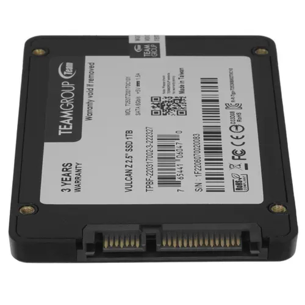 Жесткий диск Team Group T-FORCE VULKAN Z T253TZ001T0C101 SSD (твердотельные), 1 ТБ, 2.5 дюйма, SATA - миниатюра 3