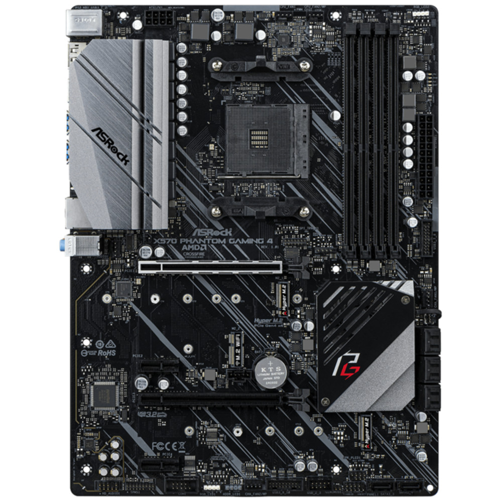 Материнская плата ASRock X570 Phantom Gaming 4 X570PHANTOMGAMING4 ATX, AMD AM4 - миниатюра 2