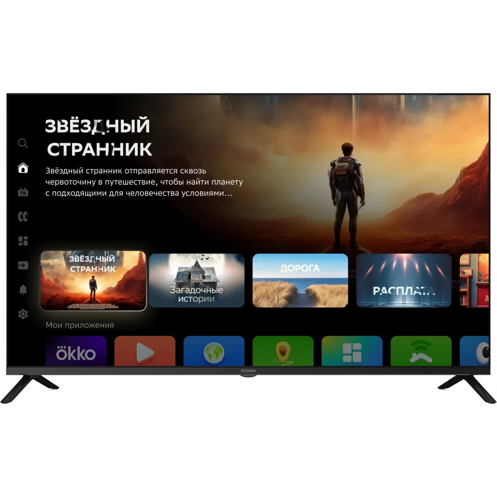 Телевизор Digma 43" DM-LED43UBB40 43 ", Smart TV, Черный — фото товара