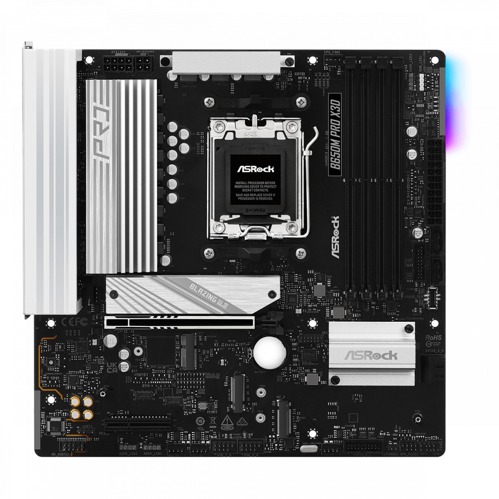 Материнская плата ASRock B650M PRO X3D Micro-ATX, AMD AM5 - миниатюра 2