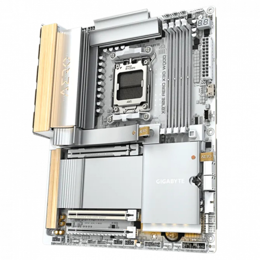 Материнская плата Gigabyte X870E AERO X WOOD 1.0 ATX, AMD AM5 - миниатюра 3