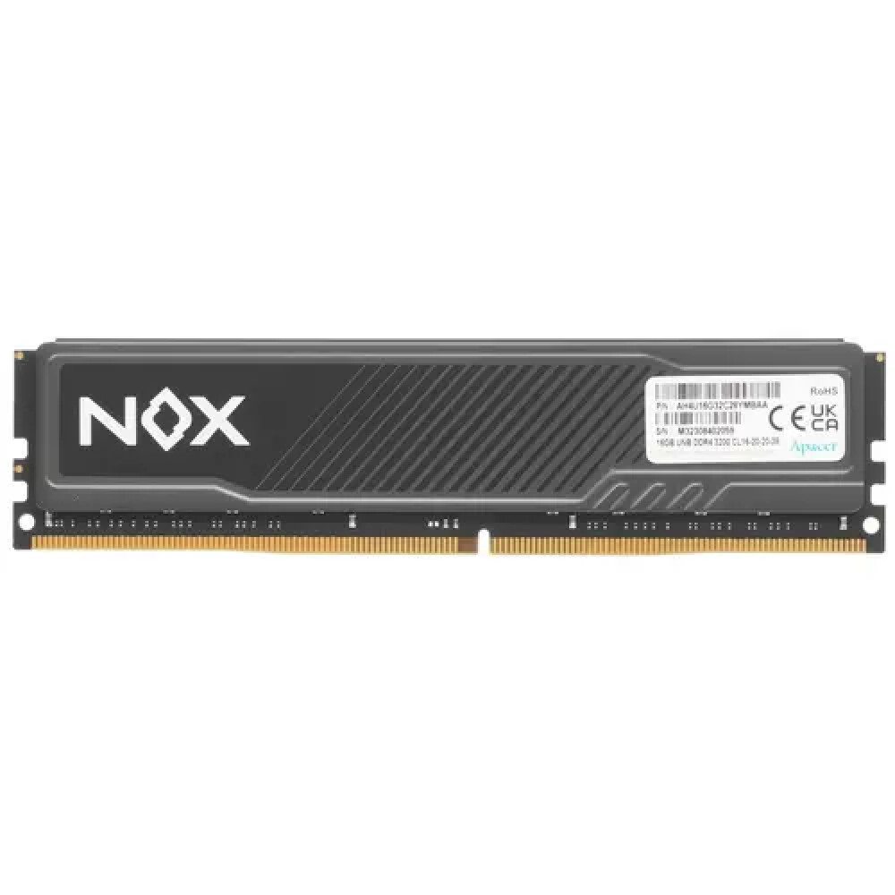 ОЗУ Apacer NOX [AH4U16G32C28YMBAA-1] DIMM, DDR4, 16 Гб, 3200 МГц - миниатюра 2