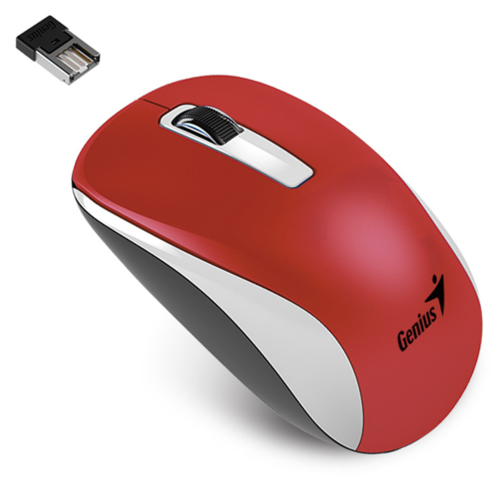 Мышь Genius NX-7010 White/Red 31030114111 Премиальные, Беспроводная — фото товара