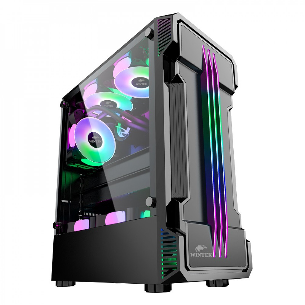 Корпус Wintek FLAME-V2 D537-B TG Mid-Tower — фото товара