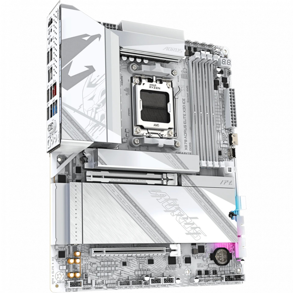 Материнская плата Gigabyte X870 A ELITE X ICE ATX, AMD AM5 - миниатюра 2