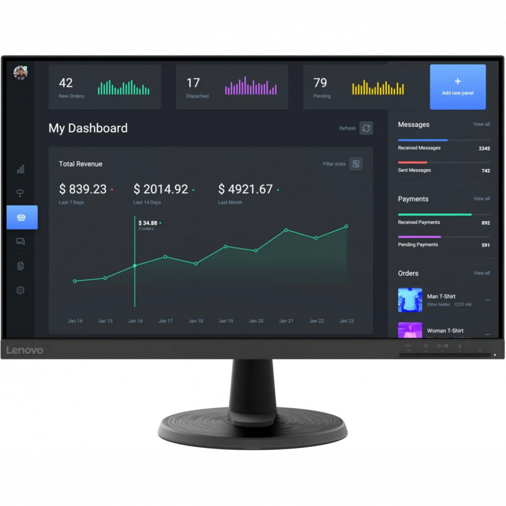 Монитор Lenovo C24-40 63DCKAT6EU 23.8 ", VA, Full HD 1920x1080 (16:9), 75 Гц — фото товара