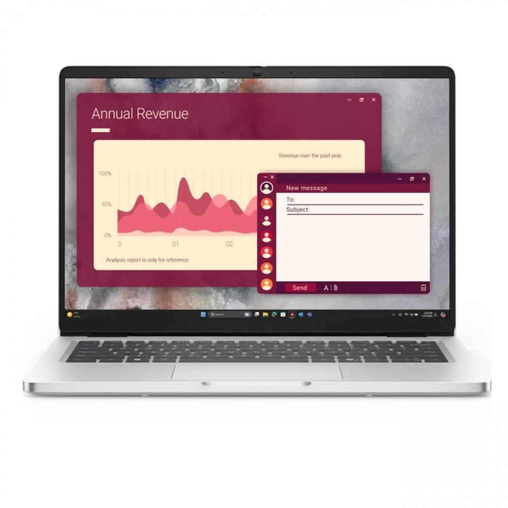 Ноутбук Dell Pro 14 PC14250 210-BQHF_107 14 ", WUXGA 1920x1200 (16:10), Intel, Core Ultra 7, 16 Гб, 512 ГБ, Intel Graphics, Windows 11 Pro - миниатюра 2