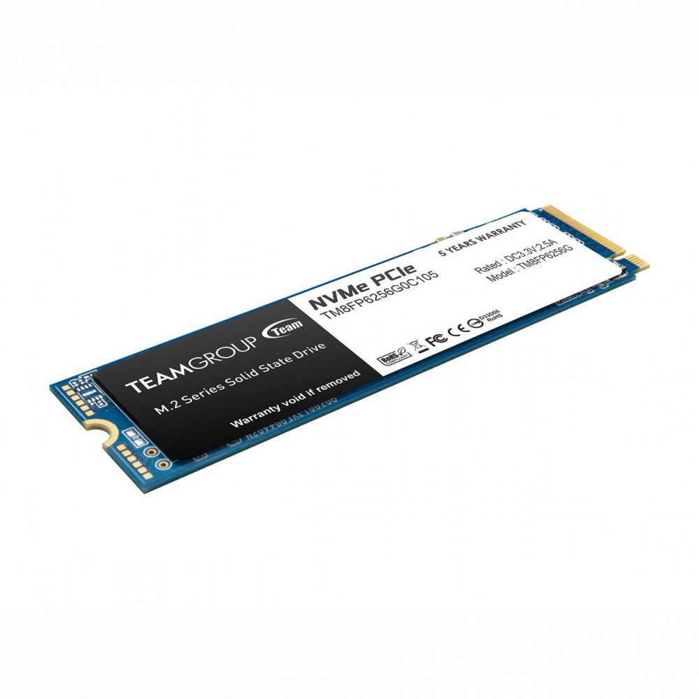 Жесткий диск Team Group MP33 TM8FP6256G0C101 SSD (твердотельные), 256 ГБ, M.2, PCIe - миниатюра 3