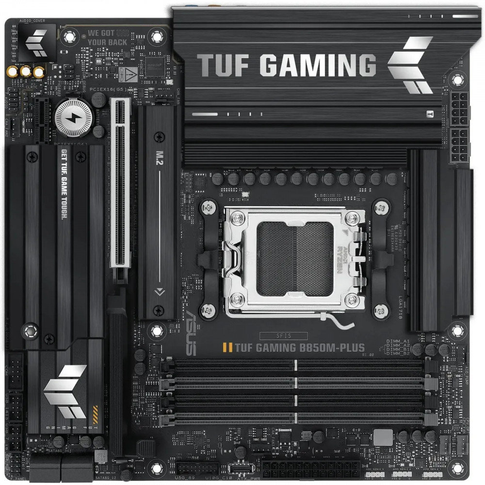 Материнская плата Asus TUF GAMING B850M-PLUS 90MB1IX0-M0EAY0 Micro-ATX, AMD AM5 — фото товара