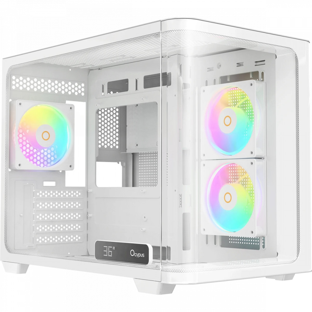 Корпус Ocypus Iota C50 Curve Iota C50 WH Curve ARGB Digital Mini-Tower — фото товара