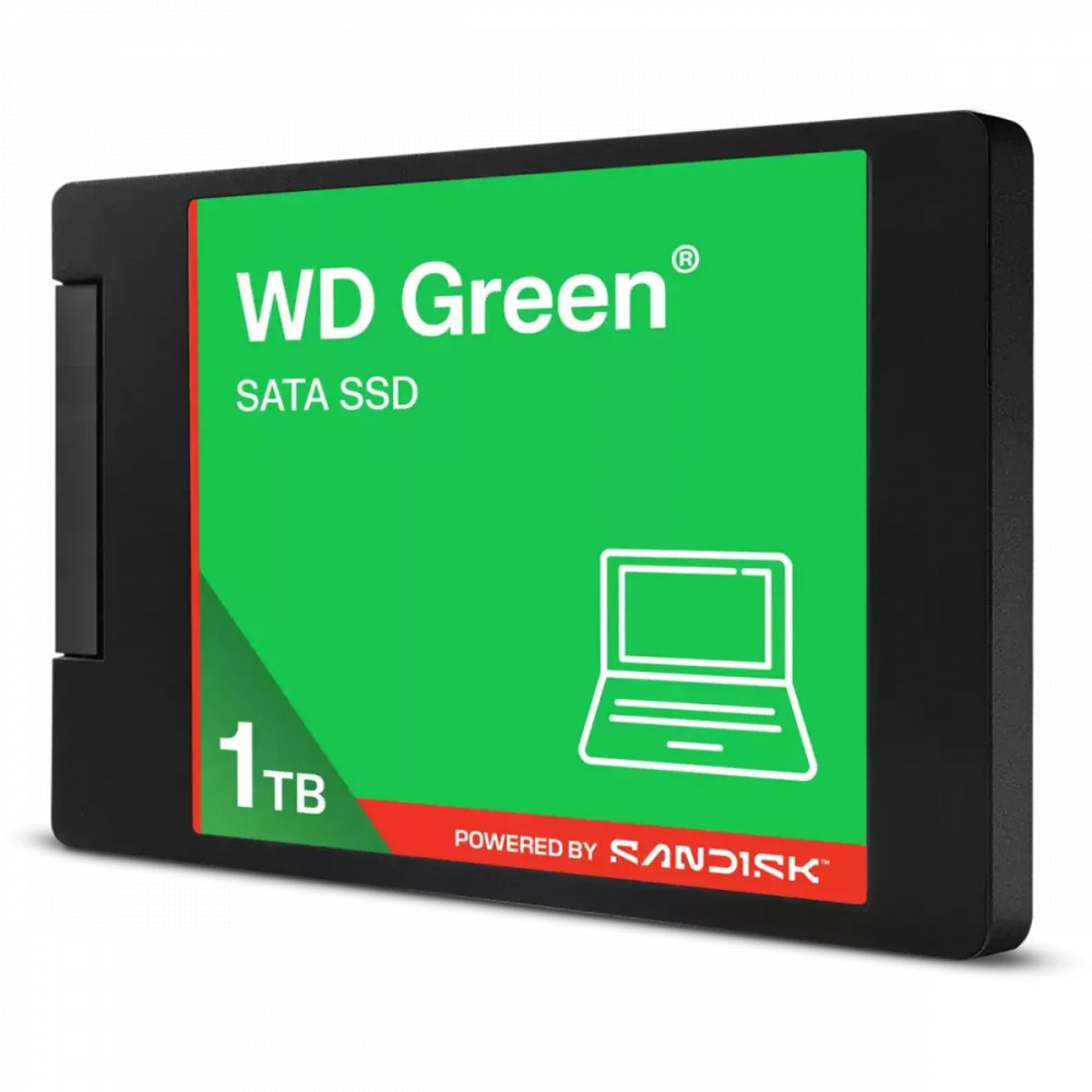 Жесткий диск Western Digital Green WDS100T5G0A SSD (твердотельные), 1 ТБ, 2.5 дюйма, SATA — фото товара
