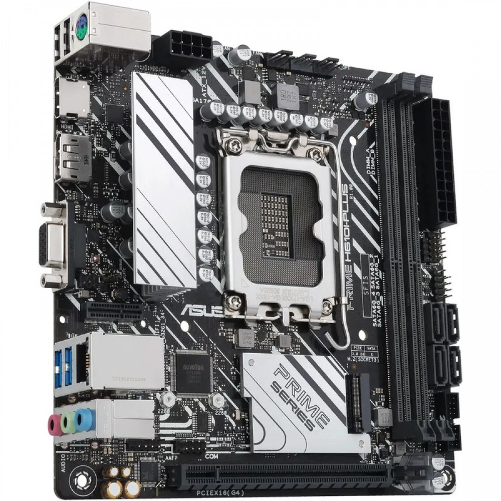 Материнская плата Asus PRIME H610I-PLUS-CSM 90MB1GB0-M0EAYC Mini-ATX, LGA 1700 — фото товара