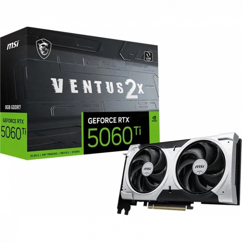Видеокарта MSI GeForce RTX 5060TI RTX 5060 Ti 8G VENTUS 2X PLUS RTX 5060 TI 8G VENTUS 2X PLUS 8 ГБ - миниатюра 5