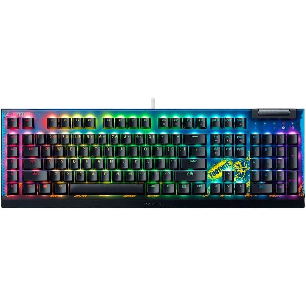 Клавиатура Razer BlackWidow V4 X (Yellow Switch) Fortnite Edition RZ03-04703600-R3M1 Проводная, USB — фото товара