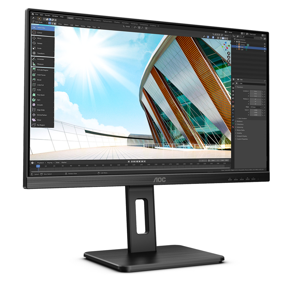 Монитор AOC Pro Q24P2Q 23.8 ", IPS, Quad HD 2560x1440 (16:9), 75 Гц — фото товара
