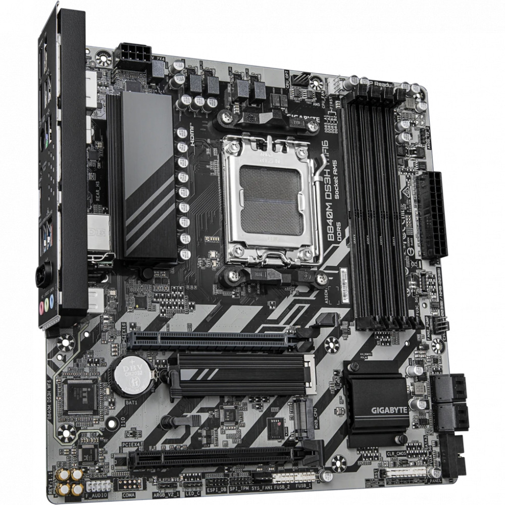 Материнская плата Gigabyte B840M DS3H WIFI6 (REV 1.1) Micro-ATX, AMD AM5 - миниатюра 2