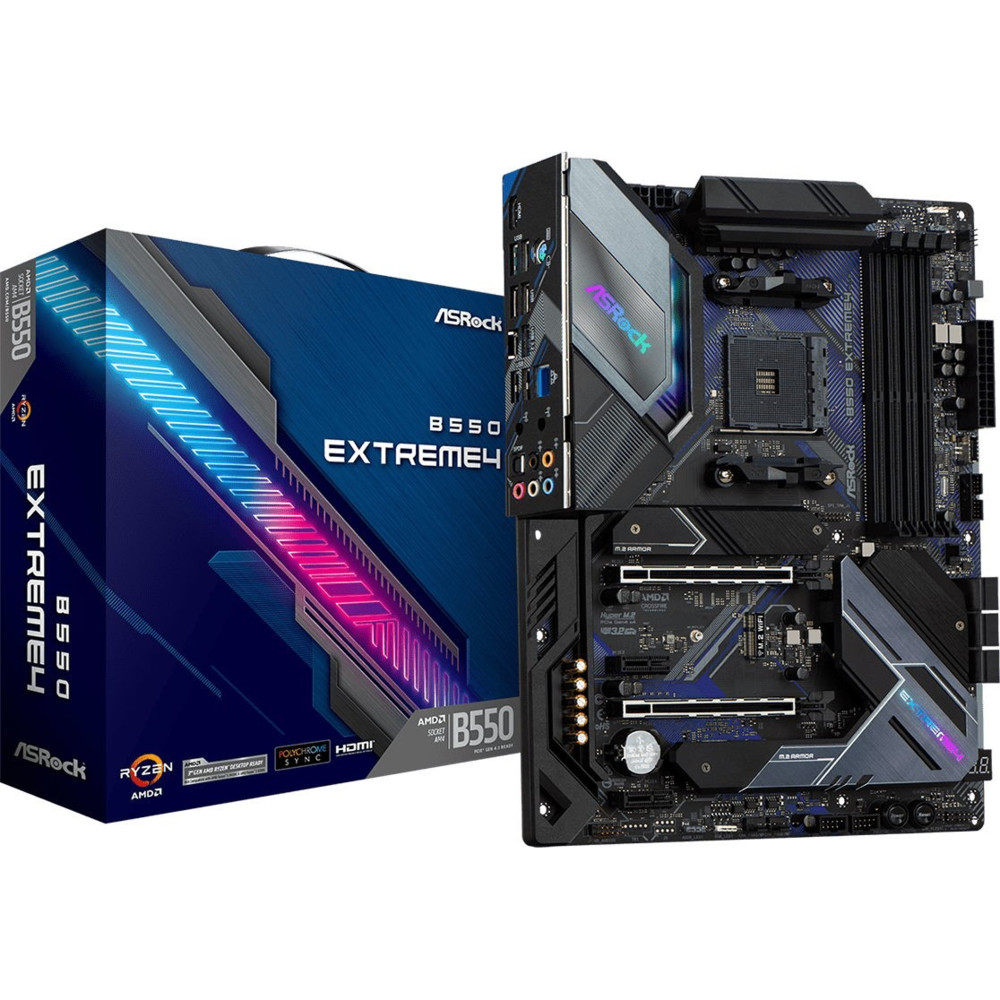Материнская плата ASRock B550 Extreme4 B550 EXTREME4 ATX, AMD AM4 - миниатюра 4
