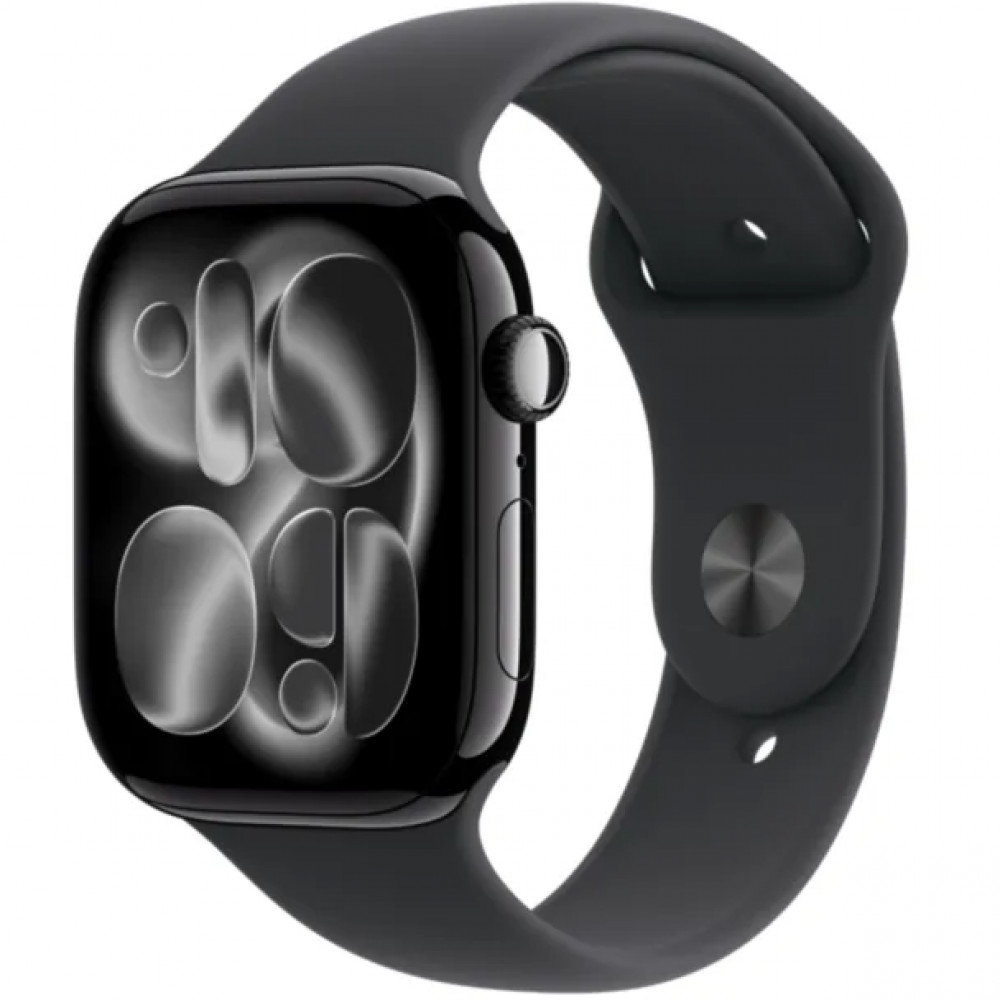 Apple Watch Series 11 GPS 42mm Jet Black Aluminium Case with Black Sport Band MEQT4RK/A Смарт-часы — фото товара