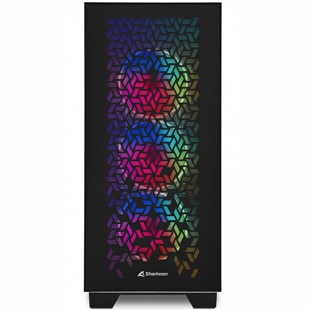 Корпус Sharkoon ELITE SHARK CA300H BLACK ELITE SHARK CA300H Bk Full-Tower - миниатюра 2