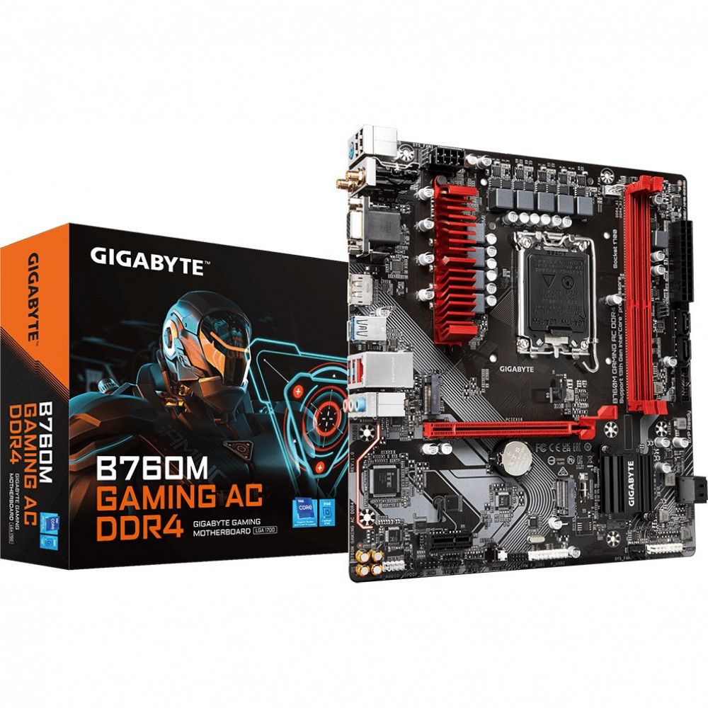 Материнская плата Gigabyte B760M Gaming AC DDR4 B760M GAMING AC DDR4 (REV1.1) Micro-ATX, LGA 1700 - миниатюра 5