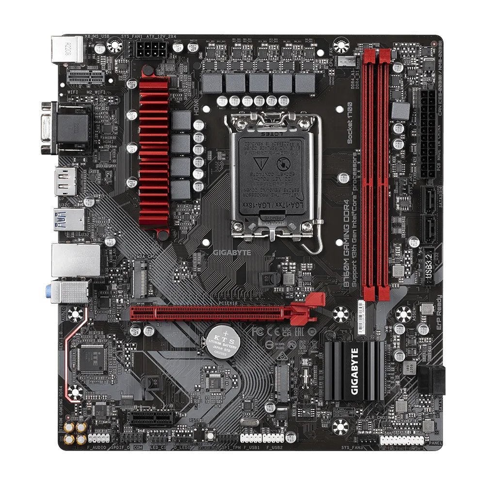 Материнская плата Gigabyte B760M GAMING DDR4 Micro-ATX, LGA 1700 — фото товара
