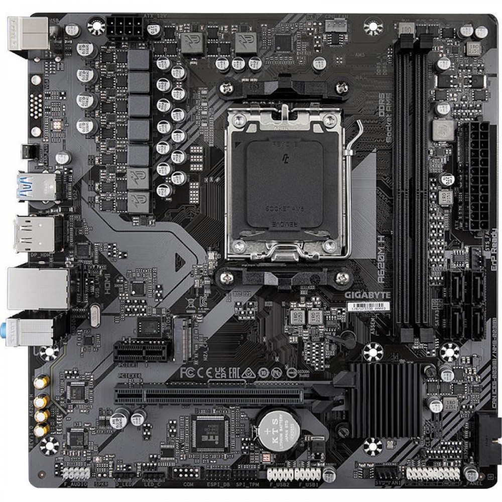 Материнская плата Gigabyte A620M H Micro-ATX, AMD AM5 - миниатюра 2