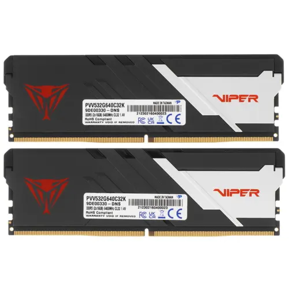 ОЗУ Patriot Viper Venom PVV532G640C32K DIMM, DDR5, 32 Гб (2 х 16 Гб), 6400 МГц - миниатюра 2