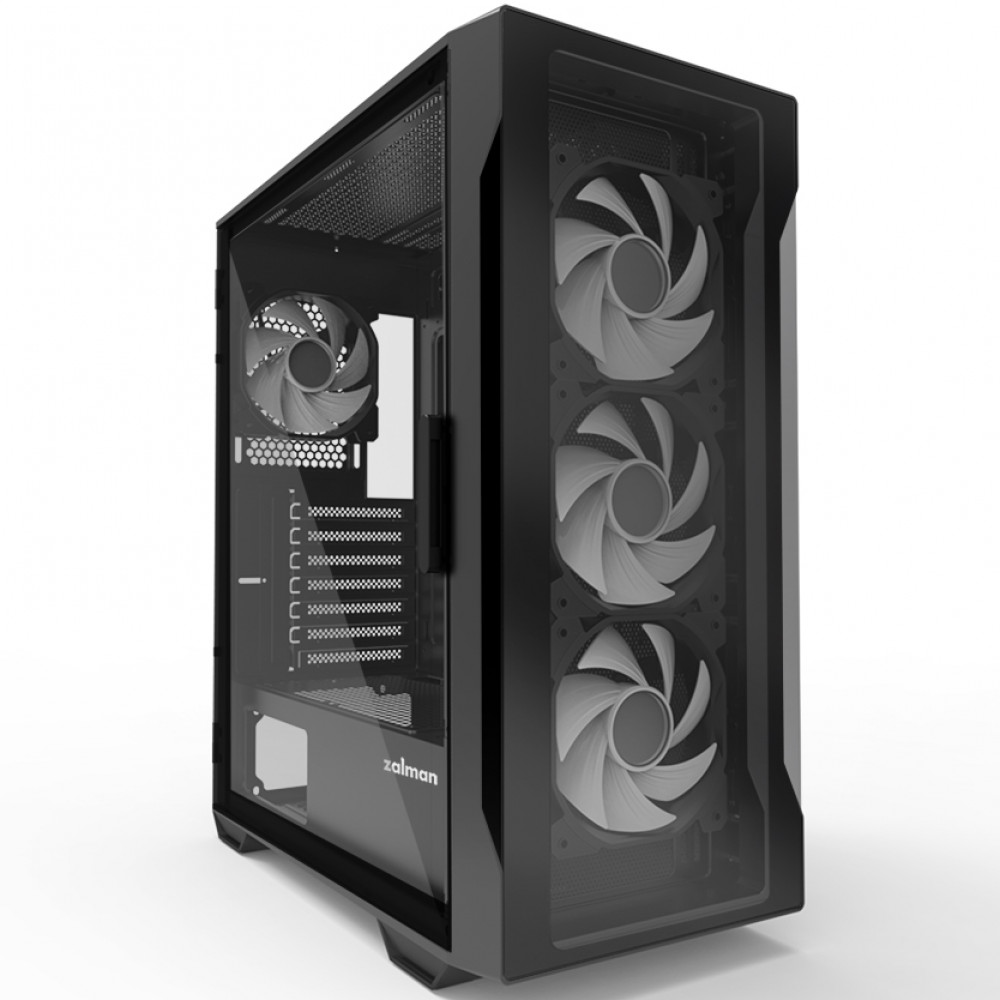 Корпус Zalman I3 NEO TG BLACK I3NEOTGBLACK Mid-Tower - миниатюра 5