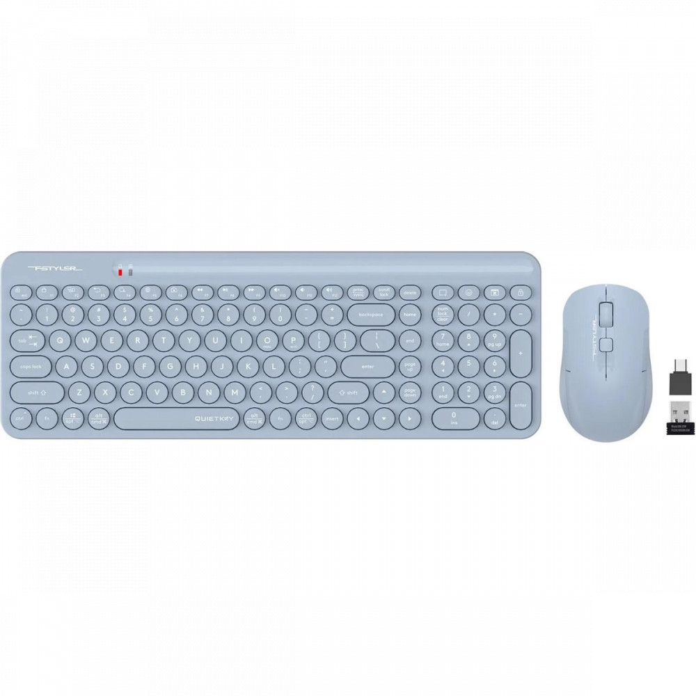 Клавиатура + мышь A4Tech Fstyler FG3300 Air Blue - миниатюра 4