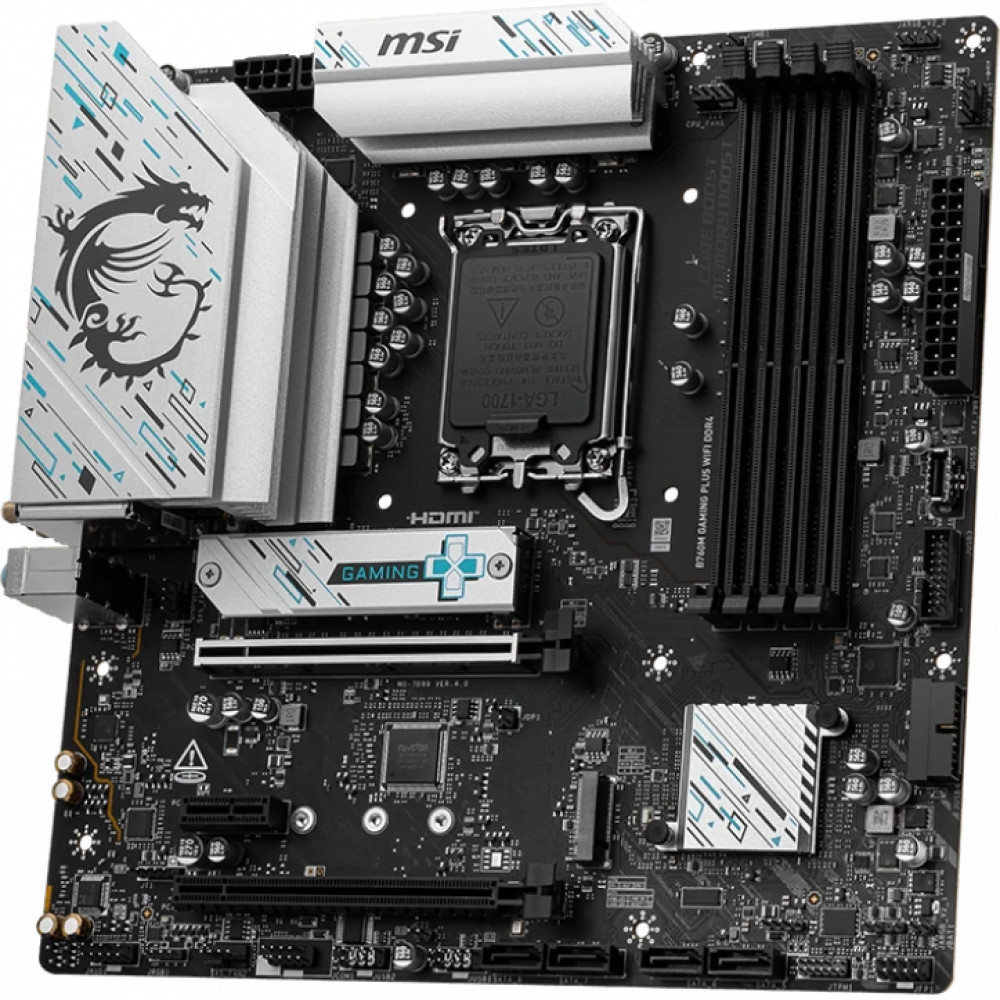 Материнская плата MSI B760M GAMING PLUS WIFI DDR4 B760M GAMING PLUS WIFI DDR4_ Micro-ATX, LGA 1700 - миниатюра 2