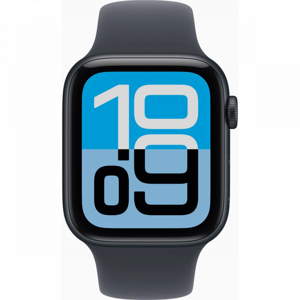 Apple Watch SE 3 44mm Aluminum Midnight Case with Midnight Sport Band M/L MEHQ4LW/A Смарт-часы - миниатюра 2