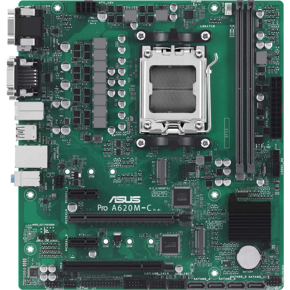 Материнская плата Asus PRO A620M-C-CSM Micro-ATX, AMD AM5 - миниатюра 2