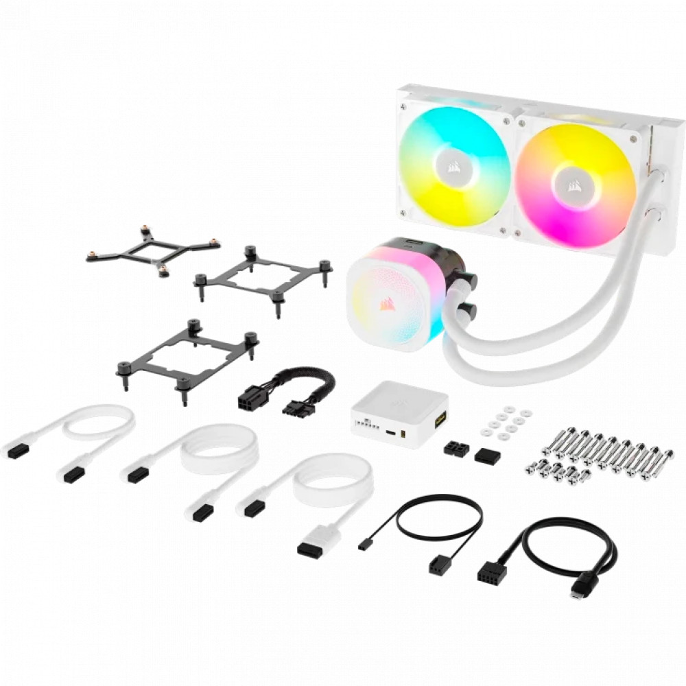 Система охлаждения Corsair iCUE LINK TITAN 240 RX RGB White CW-9061020-WW Для процессора - миниатюра 4