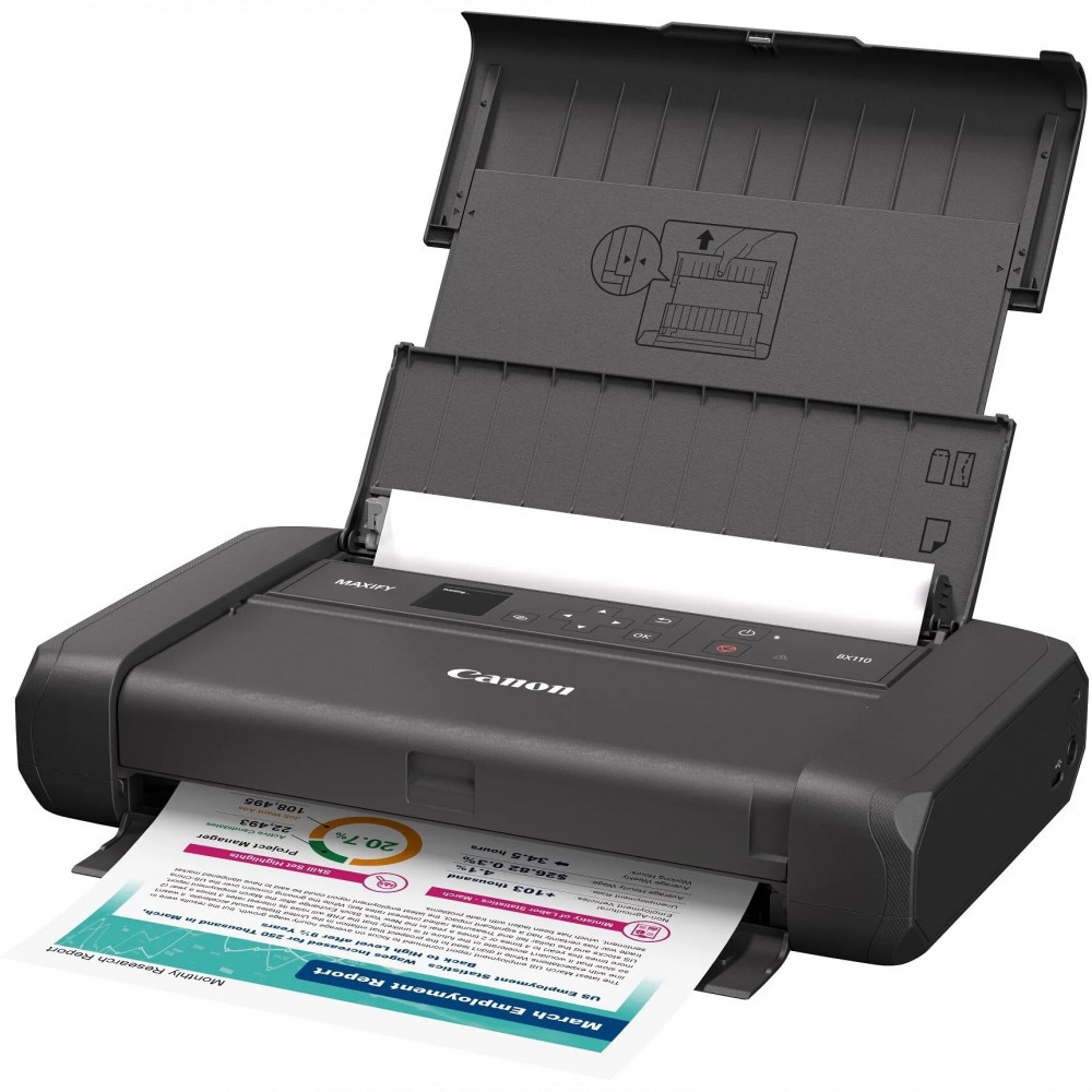 Принтер Canon MAXIFY BX110 WITH BATTERY 7069C027AA А4, Струйный, Цветная - миниатюра 2
