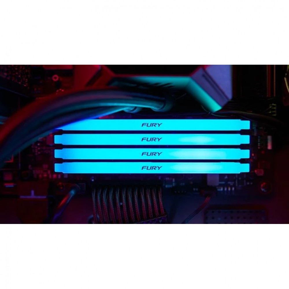 ОЗУ Kingston FURY Beast RGB KF432C16BB2AK4/64 DIMM, DDR4, 64 Гб (4 х 16 Гб), 3200 МГц - миниатюра 2
