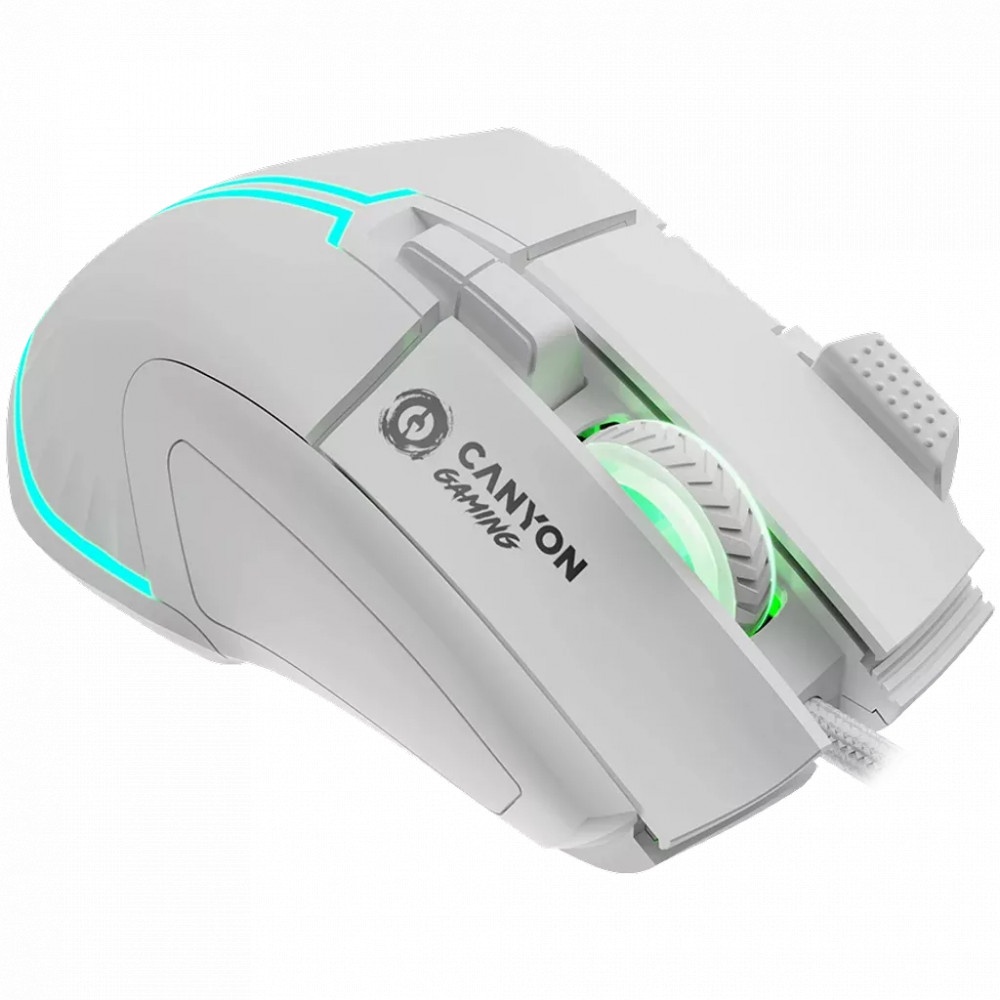 Мышь Canyon Fortnax GM-636 RGB 9buttons Wired White CND-SGM636W Игровые, Проводная - миниатюра 3