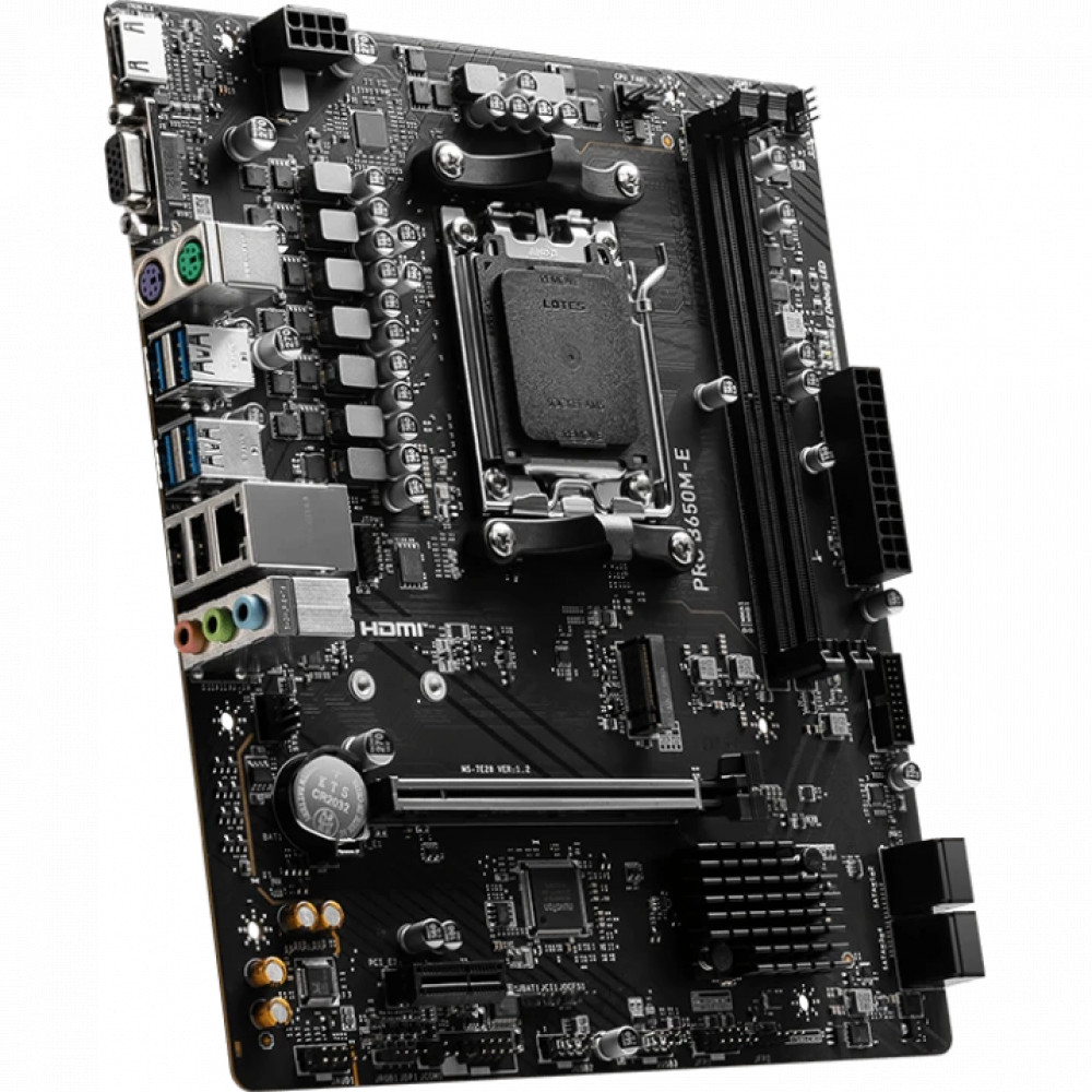Материнская плата MSI PRO B650M-E Micro-ATX, AMD AM5 - миниатюра 3