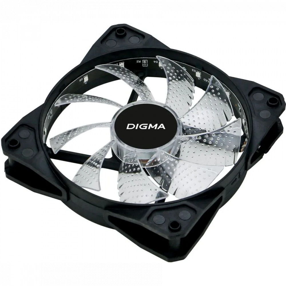 Система охлаждения Digma DFAN-FRGB2 Для системного блока - миниатюра 3