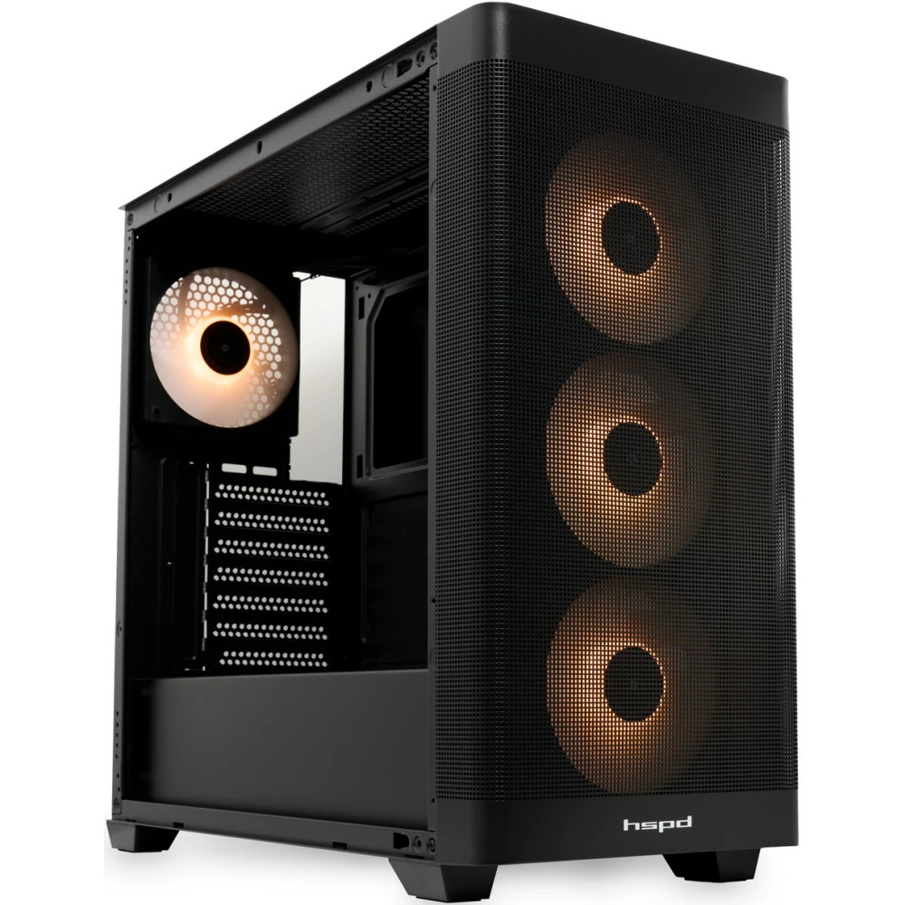 Корпус HSPD M740-TGBK-ARGB Mid-Tower - миниатюра 2
