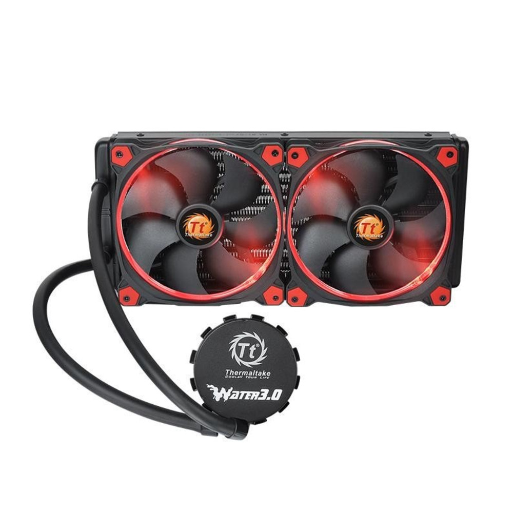 Система охлаждения Thermaltake Water 3.0 Riing Red 280 CL-W138-PL14RE-A Для процессора — фото товара