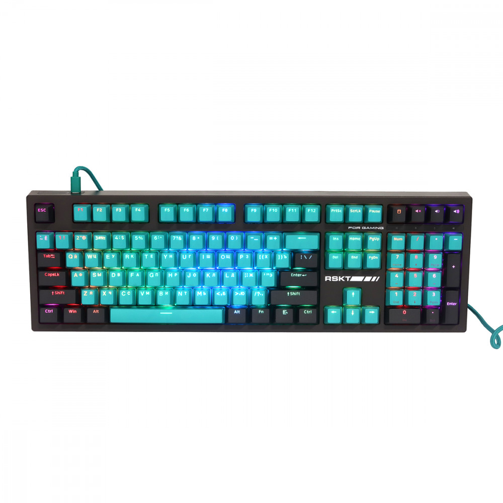 Клавиатура Raskat KM002 Green KM002-GREEN Проводная, USB - миниатюра 2