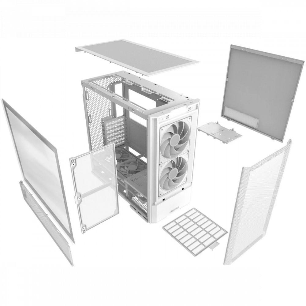 Корпус Lian Li Lancool 207 RGB White G99.LAN207RW.10R Mid-Tower - миниатюра 5