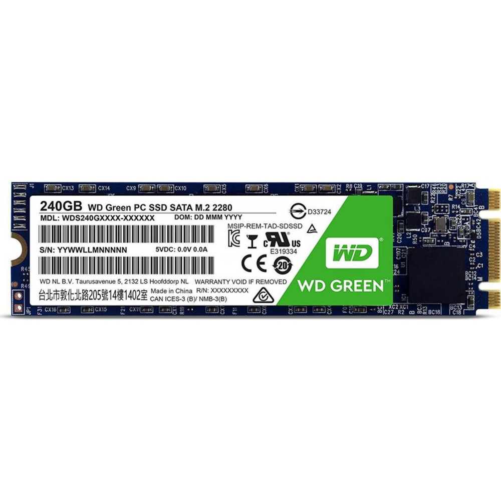 Жесткий диск Western Digital WD Green WDS240G2G0B SSD (твердотельные), 240 ГБ, M.2, SATA — фото товара
