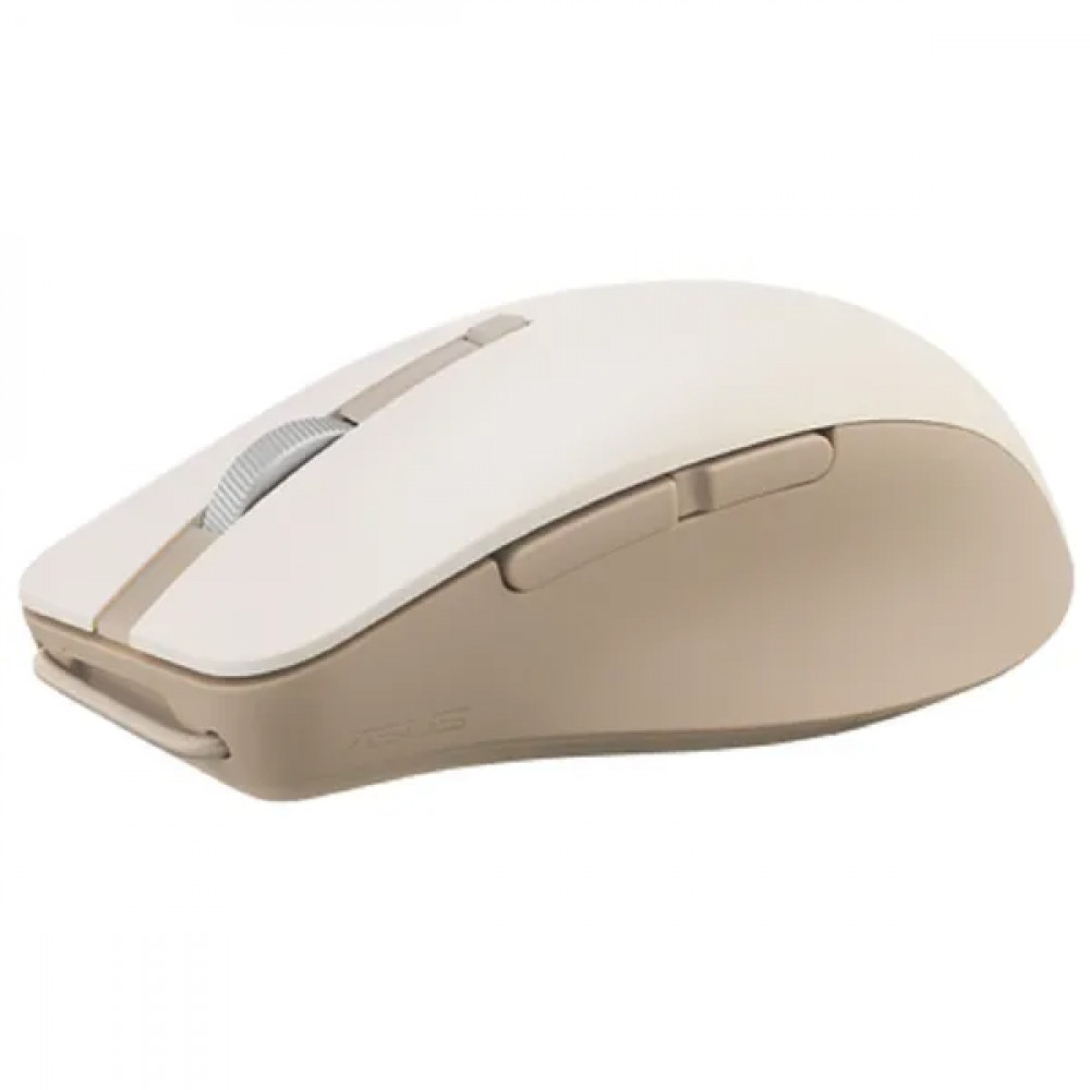 Мышь Asus SmartO Mouse MD200 Silent Plus Beige 90XB0790-BMU0A0 Бюджетные, Беспроводная - миниатюра 2
