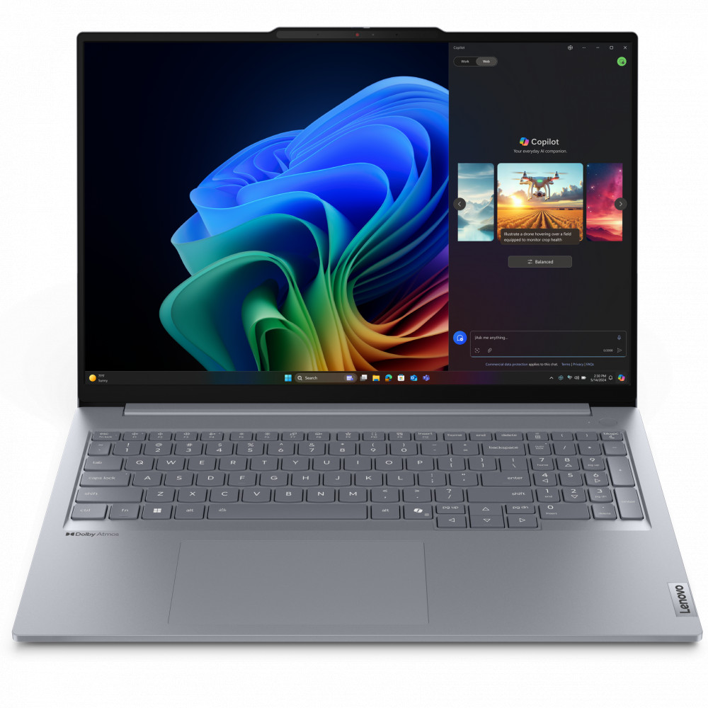 Ноутбук Lenovo ThinkBook 16 G7 QOY 21NH0002RU 16 ", WUXGA 1920x1200 (16:10), Intel, Snapdragon X Plus, 16 Гб, 512 ГБ, Qualcomm® Adreno™ GPU — фото товара