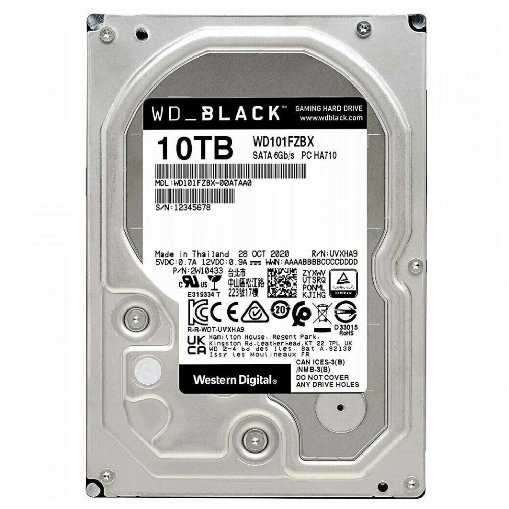 Жесткий диск Western Digital Black WD101FZBX HDD (классические), 10 ТБ, 3.5 дюйма, SATA - миниатюра 2