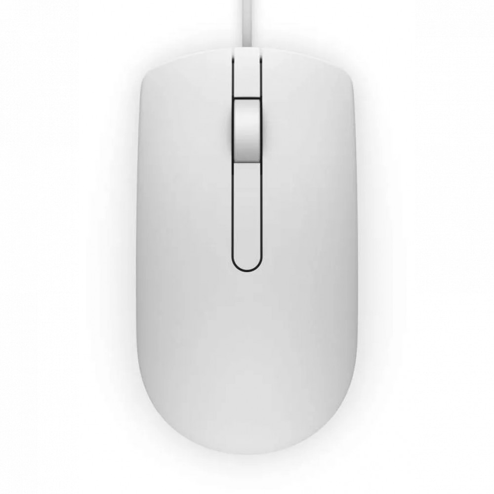 Мышь Dell MS116 White MS116-WH Бюджетные, Проводная — фото товара