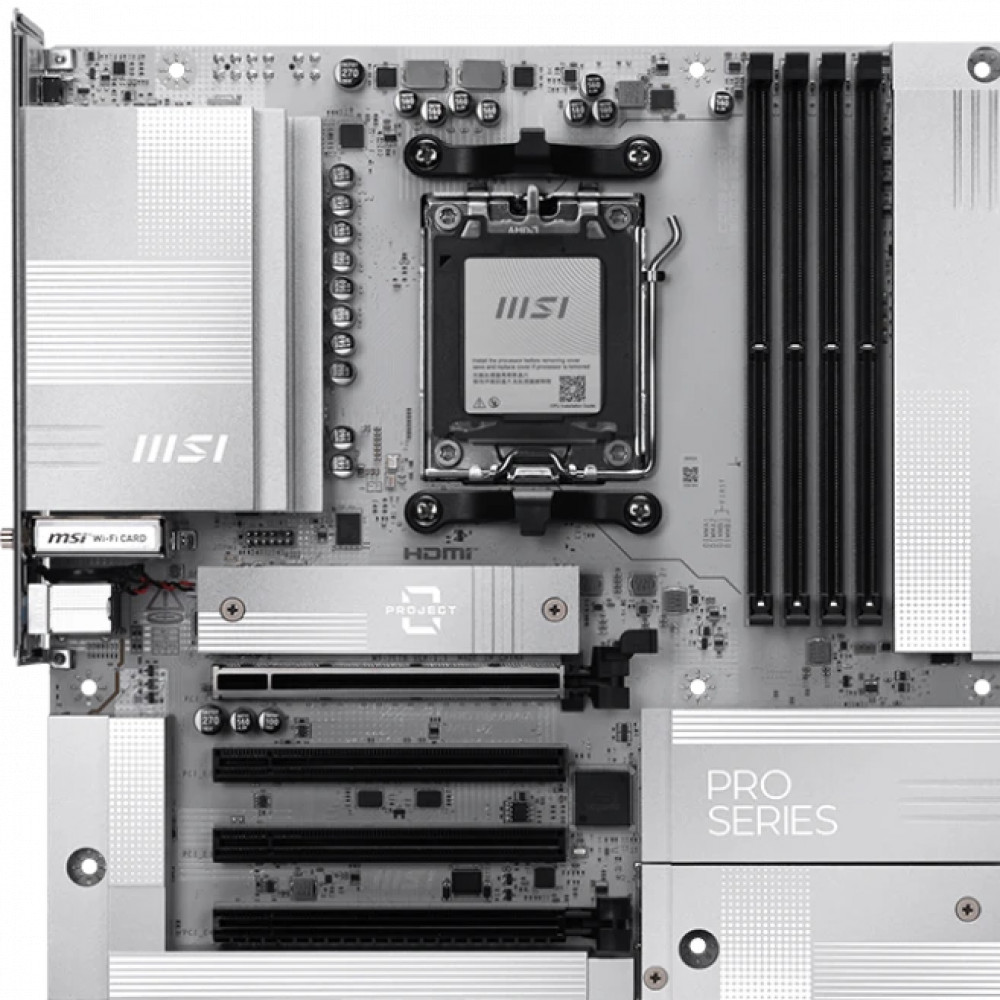 Материнская плата MSI PRO B850M-A WIFI PZ Micro-ATX, AMD AM5 - миниатюра 2